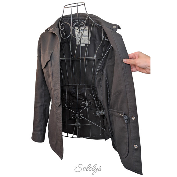 Zadig & Voltaire Tackl Military Star Camo Skull Floral Embroidered Shacket XS - Picture 9 of 11